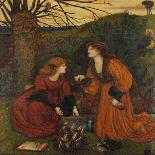 The Lady Prays-Desire (W/C and Gold Paint on Paper)-Marie Spartali Stillman-Framed Giclee Print