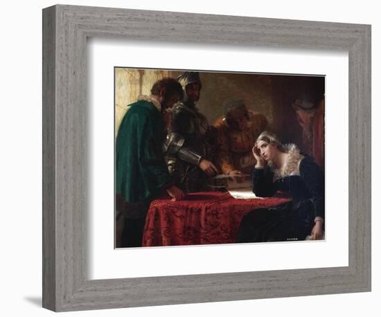 Marie Stuart (Mare I D'ecosse) - the Abdication of Mary, Queen of Scots Par Severn, Joseph (1793-18-Joseph Severn-Framed Giclee Print