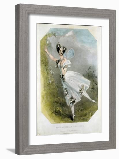 Marie Taglioni (1804-84) in 'Flore Et Zephire' by Cesare Bossi, C.1830-Alfred-edward Chalon-Framed Giclee Print