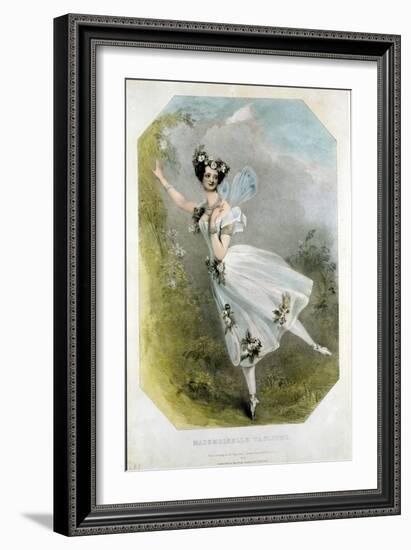 Marie Taglioni (1804-84) in 'Flore Et Zephire' by Cesare Bossi, C.1830-Alfred-edward Chalon-Framed Giclee Print