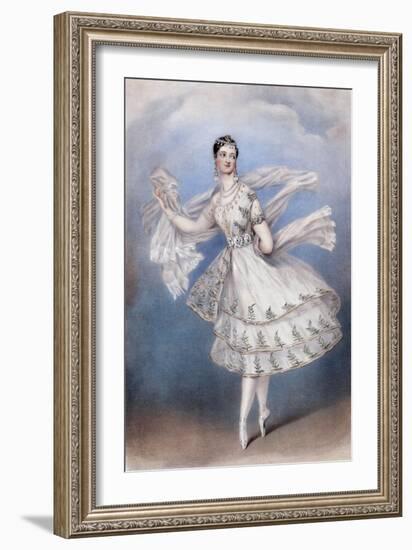 Marie Taglioni as the Bayadere, c.1831-null-Framed Giclee Print