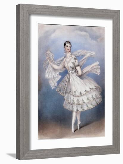 Marie Taglioni as the Bayadere, c.1831-null-Framed Giclee Print