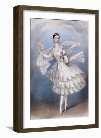 Marie Taglioni as the Bayadere, c.1831-null-Framed Giclee Print