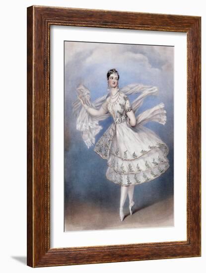 Marie Taglioni as the Bayadere, c.1831-null-Framed Giclee Print
