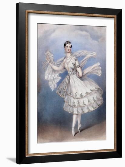 Marie Taglioni as the Bayadere, c.1831-null-Framed Giclee Print