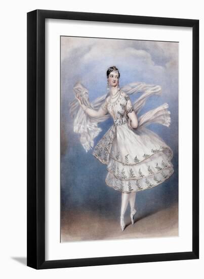 Marie Taglioni as the Bayadere, c.1831-null-Framed Giclee Print