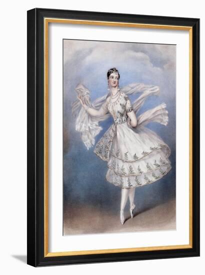 Marie Taglioni as the Bayadere, c.1831-null-Framed Giclee Print