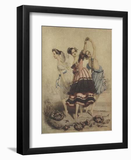 Marie Taglioni as the Sylph in Filippo Taglioni's 1832 ballet La Sylphide-Alfred-edward Chalon-Framed Giclee Print