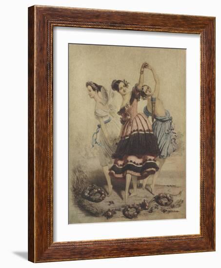 Marie Taglioni as the Sylph in Filippo Taglioni's 1832 ballet La Sylphide-Alfred-edward Chalon-Framed Giclee Print