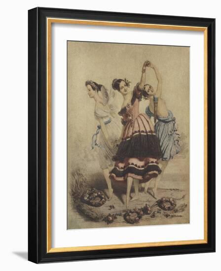 Marie Taglioni as the Sylph in Filippo Taglioni's 1832 ballet La Sylphide-Alfred-edward Chalon-Framed Giclee Print