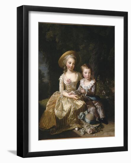 Marie-Thérèse-Charlotte de France, "Madame Royale" (future duchesse d'Angoulême) (1778-1851) et-Elisabeth Louise Vigée-LeBrun-Framed Giclee Print