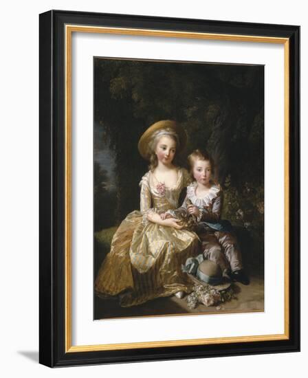 Marie-Thérèse-Charlotte de France, "Madame Royale" (future duchesse d'Angoulême) (1778-1851) et-Elisabeth Louise Vigée-LeBrun-Framed Giclee Print