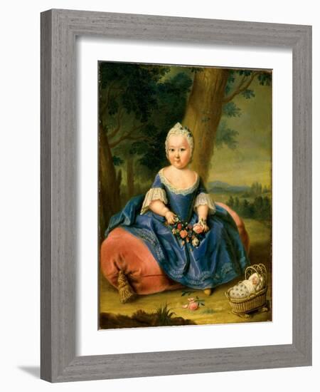 Marie Therese D'autriche (1717-1780), Agee De Trois Ans - Maria Theresa as a Three-Year-Old Girl, A-Anonymous Anonymous-Framed Giclee Print