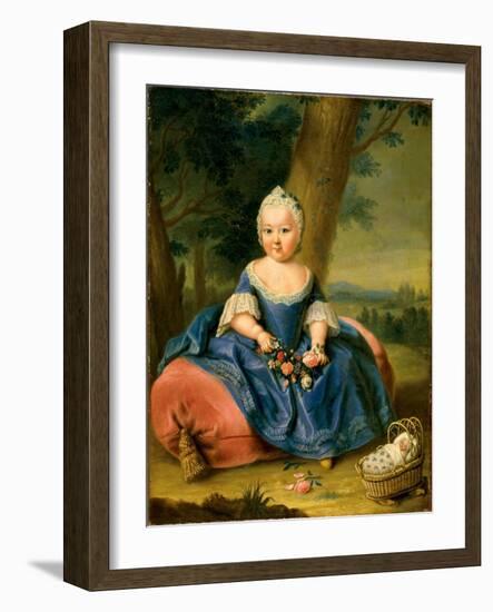Marie Therese D'autriche (1717-1780), Agee De Trois Ans - Maria Theresa as a Three-Year-Old Girl, A-Anonymous Anonymous-Framed Giclee Print