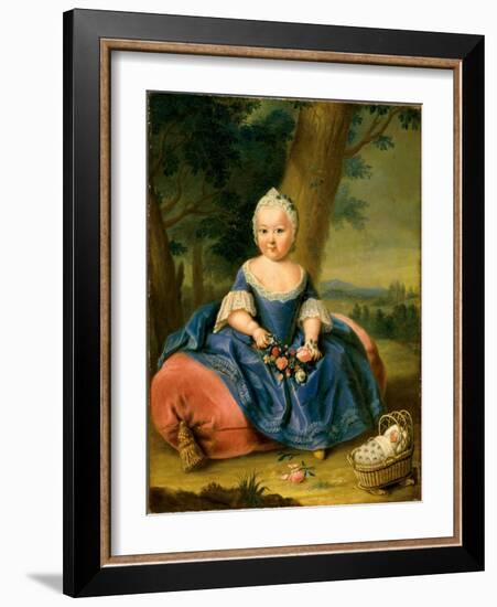 Marie Therese D'autriche (1717-1780), Agee De Trois Ans - Maria Theresa as a Three-Year-Old Girl, A-Anonymous Anonymous-Framed Giclee Print