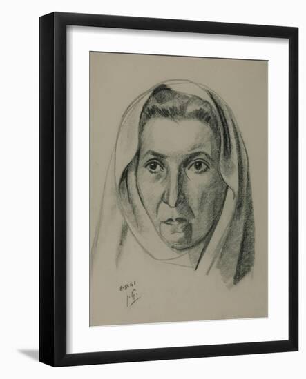 Marie-Thérèse with a Veil No. 2-Julio González-Framed Giclee Print