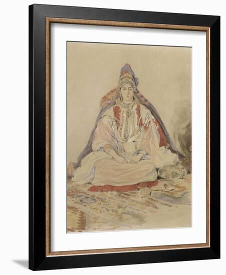 Mariée juive de Tanger-Eugene Delacroix-Framed Giclee Print