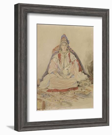 Mariée juive de Tanger-Eugene Delacroix-Framed Giclee Print