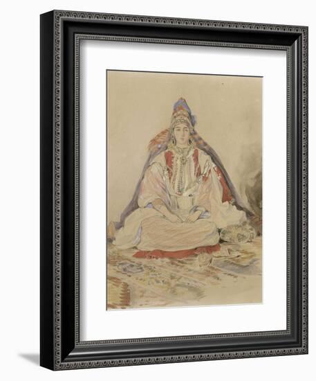 Mariée juive de Tanger-Eugene Delacroix-Framed Giclee Print