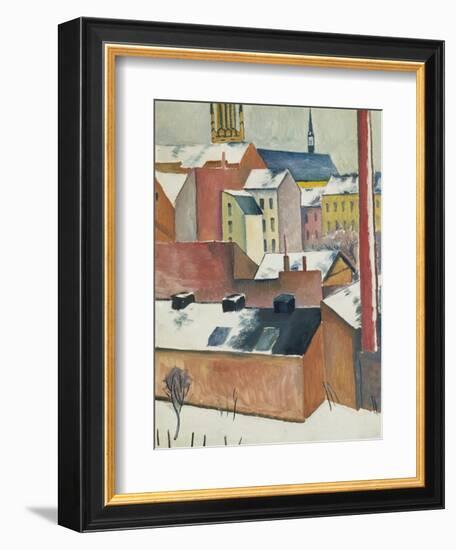 Marienkirche Im Schnee, 1911-Auguste Macke-Framed Giclee Print