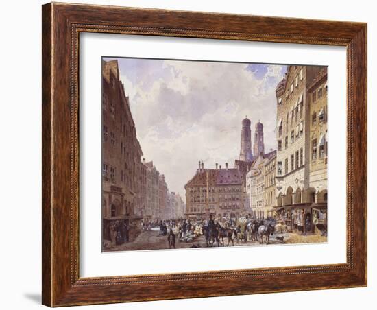 Marienplatz, Munich-Friedrich Eibner-Framed Giclee Print