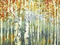 Abstract Birch Trees Warm-Marietta Cohen Art and Design-Giclee Print