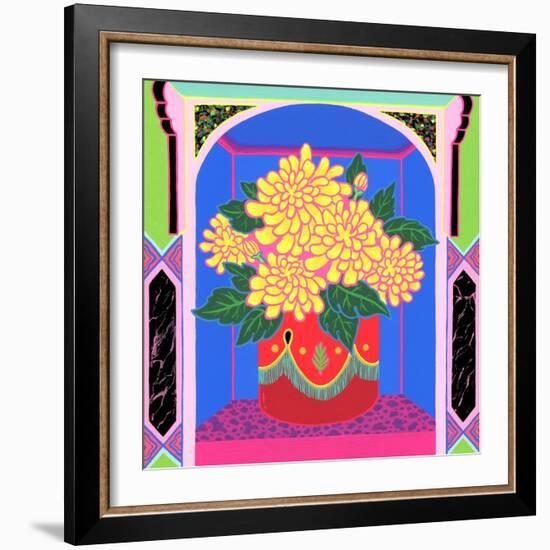 Marigold, 2020 (Acrylic on Panel)-Tsz Kam-Framed Giclee Print