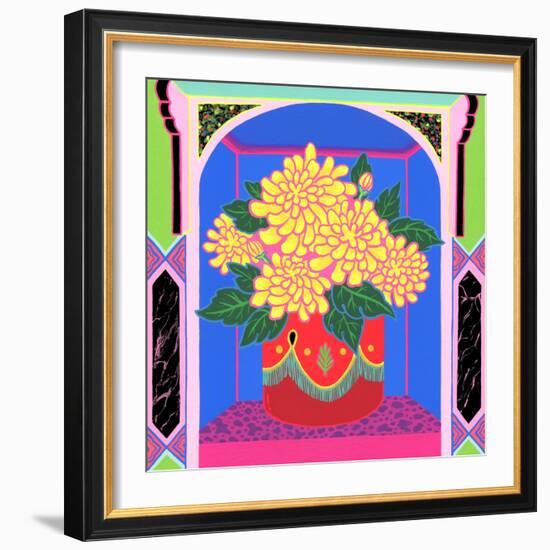 Marigold, 2020 (Acrylic on Panel)-Tsz Kam-Framed Giclee Print