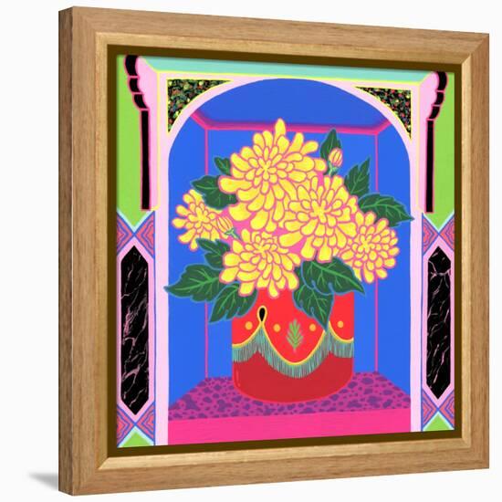 Marigold, 2020 (Acrylic on Panel)-Tsz Kam-Framed Premier Image Canvas