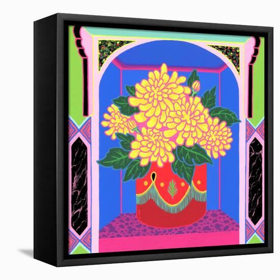 Marigold, 2020 (Acrylic on Panel)-Tsz Kam-Framed Premier Image Canvas
