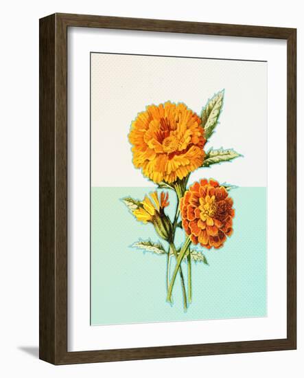 Marigold Yellow-null-Framed Art Print