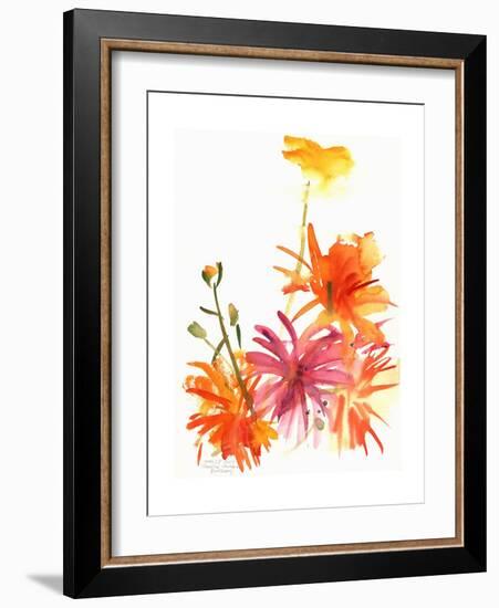 Marigolds and Other Flowers, 2004-Claudia Hutchins-Puechavy-Framed Giclee Print