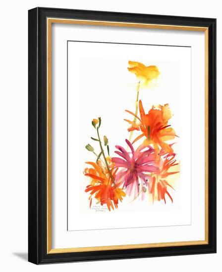 Marigolds and Other Flowers, 2004-Claudia Hutchins-Puechavy-Framed Giclee Print