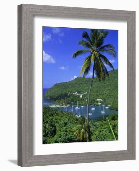Marigot Bay, St. Lucia, Windward Islands, Caribbean, West Indies, Central America-John Miller-Framed Photographic Print
