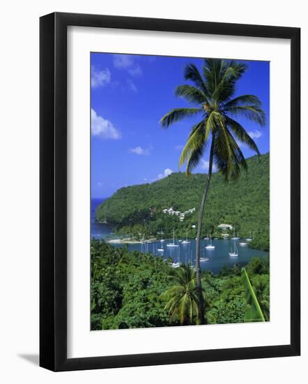 Marigot Bay, St. Lucia, Windward Islands, Caribbean, West Indies, Central America-John Miller-Framed Photographic Print