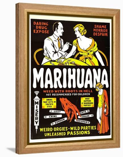 Marihuana, (aka Marihuana, the Weed with Roots in Hell!), 1936-null-Framed Stretched Canvas