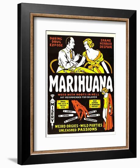 Marihuana, (aka Marihuana, the Weed with Roots in Hell!), 1936-null-Framed Art Print