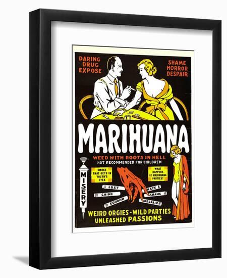 Marihuana, (aka Marihuana, the Weed with Roots in Hell!), 1936-null-Framed Art Print