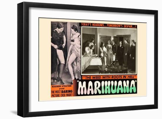 Marihuana: the Weed with Roots in Hell-null-Framed Art Print
