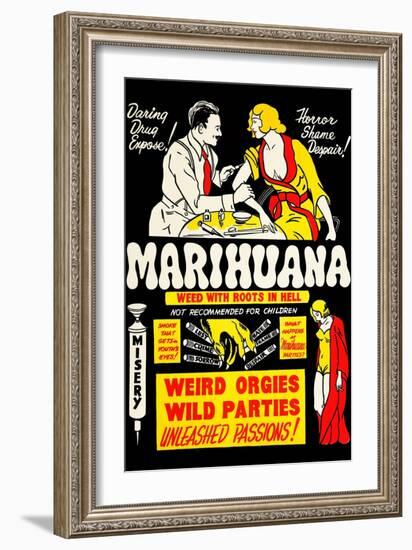 Marihuana: Weed with Roots in Hell-null-Framed Premium Giclee Print