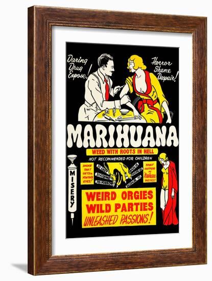 Marihuana: Weed with Roots in Hell-null-Framed Premium Giclee Print