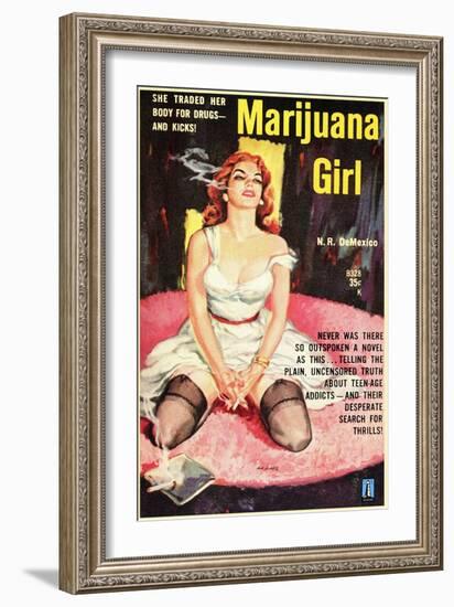 Marijuana Girl, 1969-null-Framed Art Print