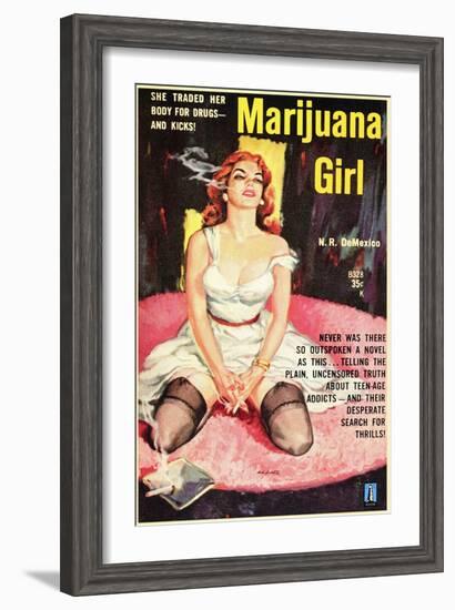 Marijuana Girl, 1969-null-Framed Art Print