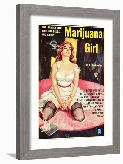 Marijuana Girl, 1969-null-Framed Art Print