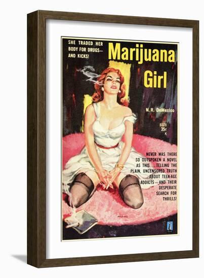 Marijuana Girl, 1969-null-Framed Art Print