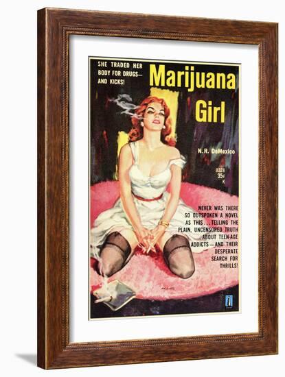 Marijuana Girl, 1969-null-Framed Art Print