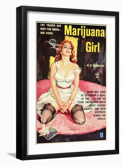 Marijuana Girl, 1969-null-Framed Art Print