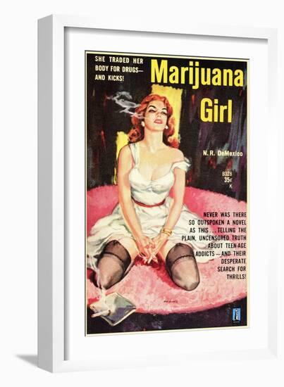 Marijuana Girl, 1969-null-Framed Art Print