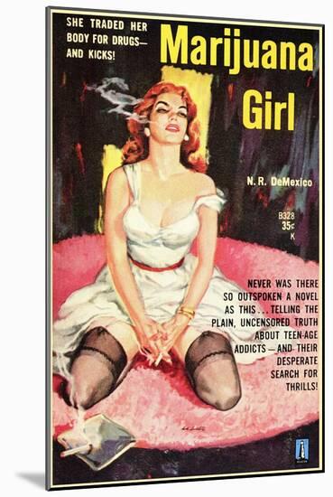 Marijuana Girl, 1969-null-Mounted Art Print