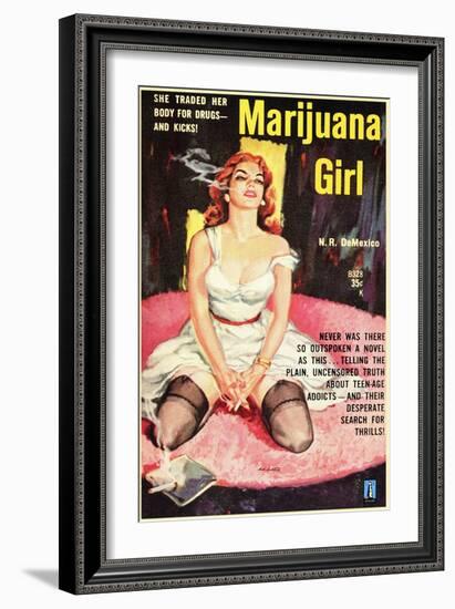 Marijuana Girl, 1969-null-Framed Art Print